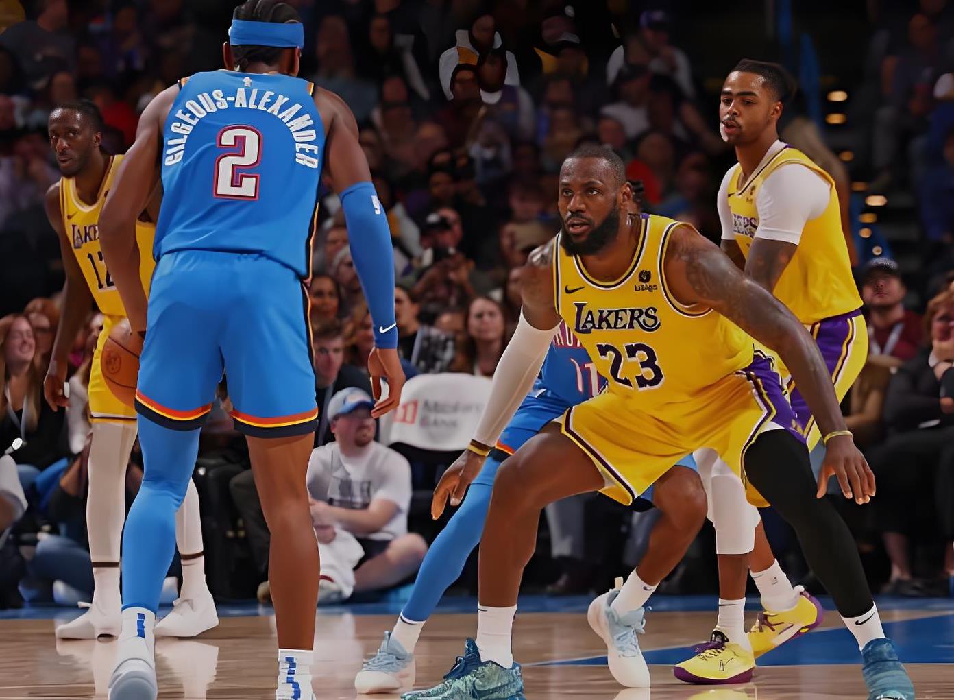 关于快船险胜湖人，拉塞尔统治全场的信息